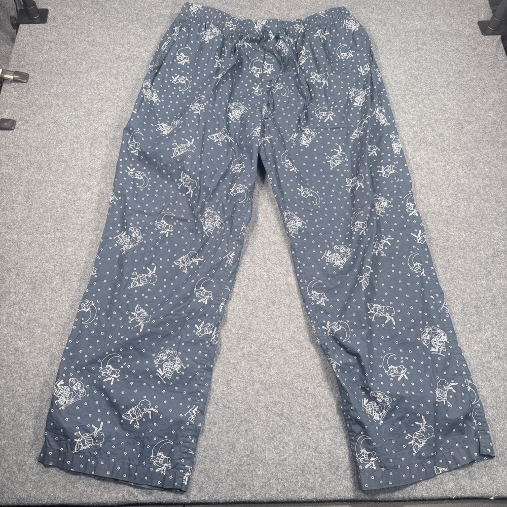 Brooks Brothers Mens XL Pajama Pants Navy Blue Sheep Moon Star Cotton Lounge